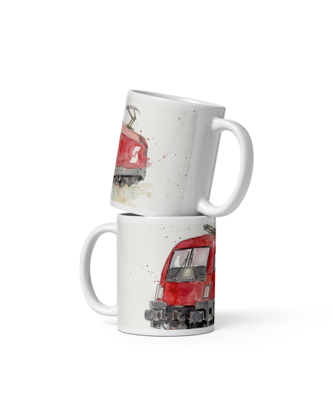 "Kraftpaket" Aquarell Tasse