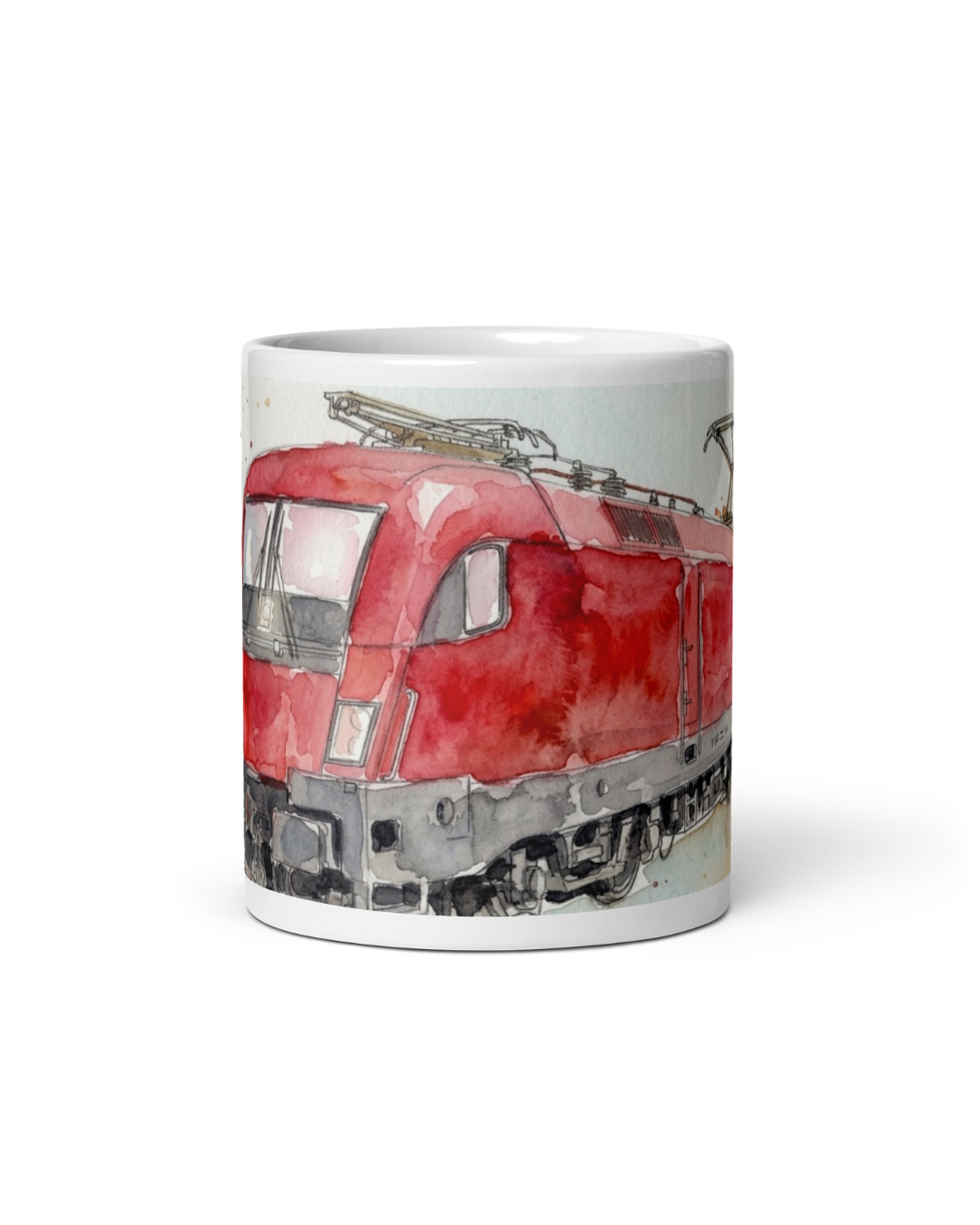 "Kraftpaket" Aquarell Tasse