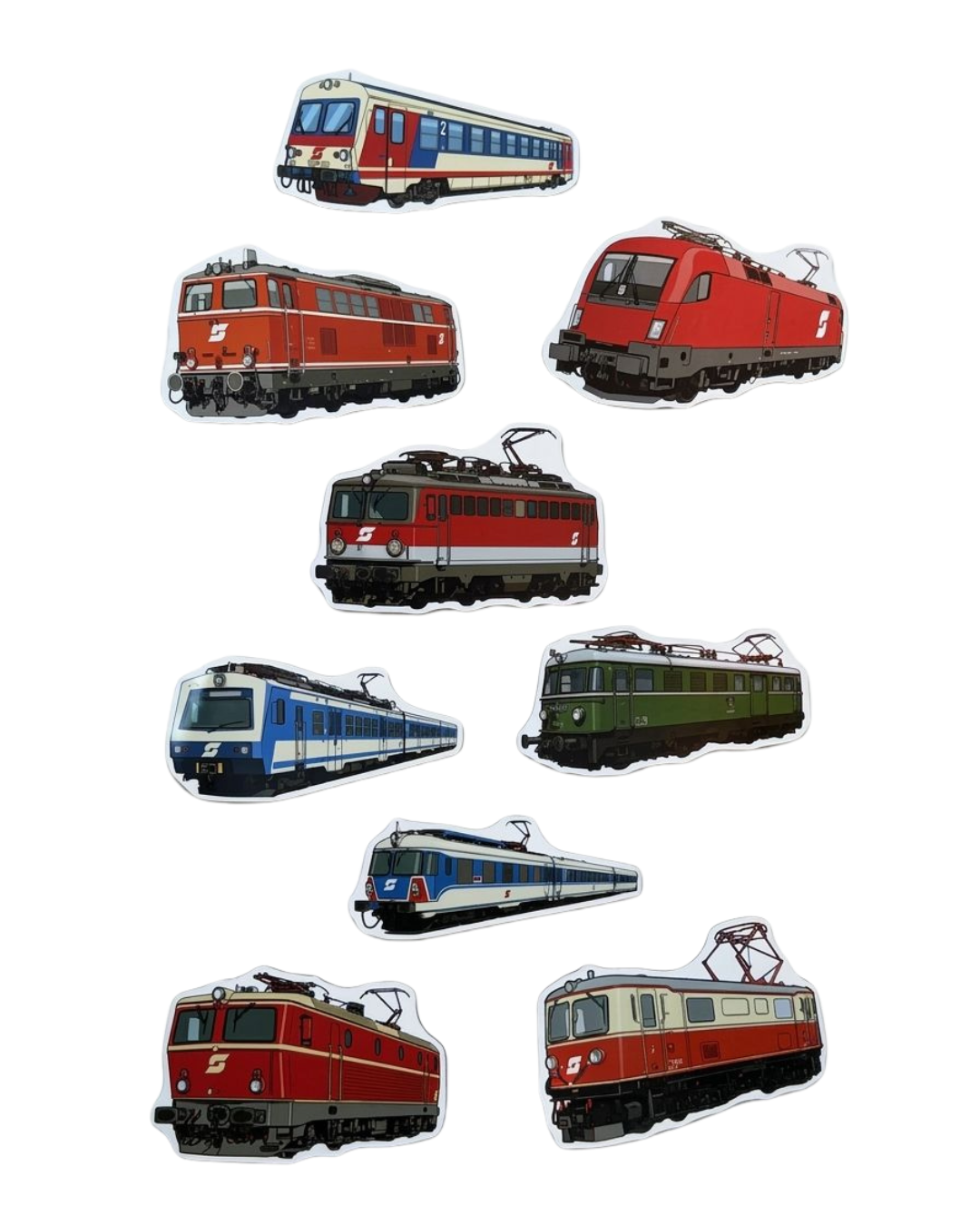 Magnet-Set - 9 flexible Bahn-Magnete