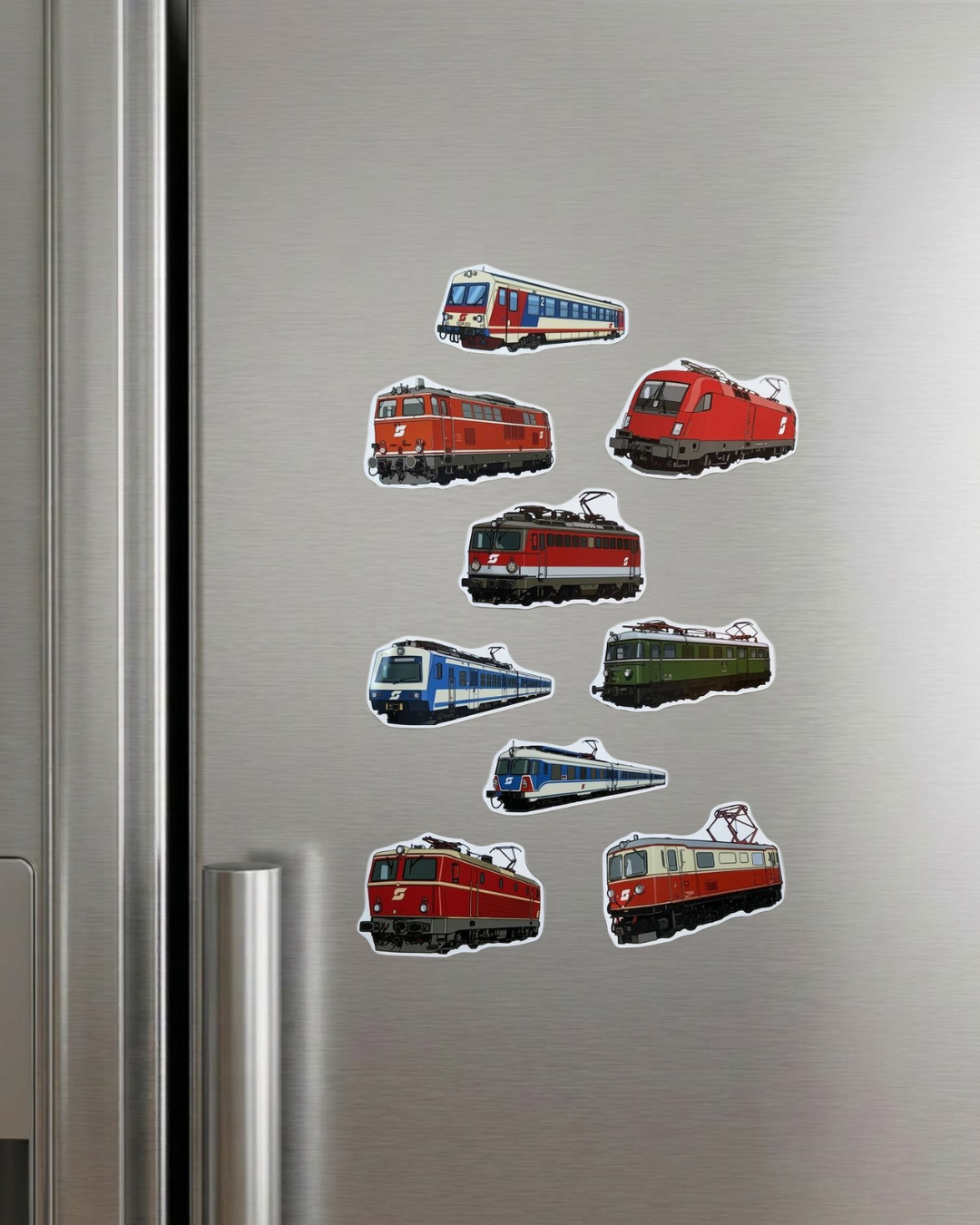 Magnet-Set - 9 flexible Bahn-Magnete