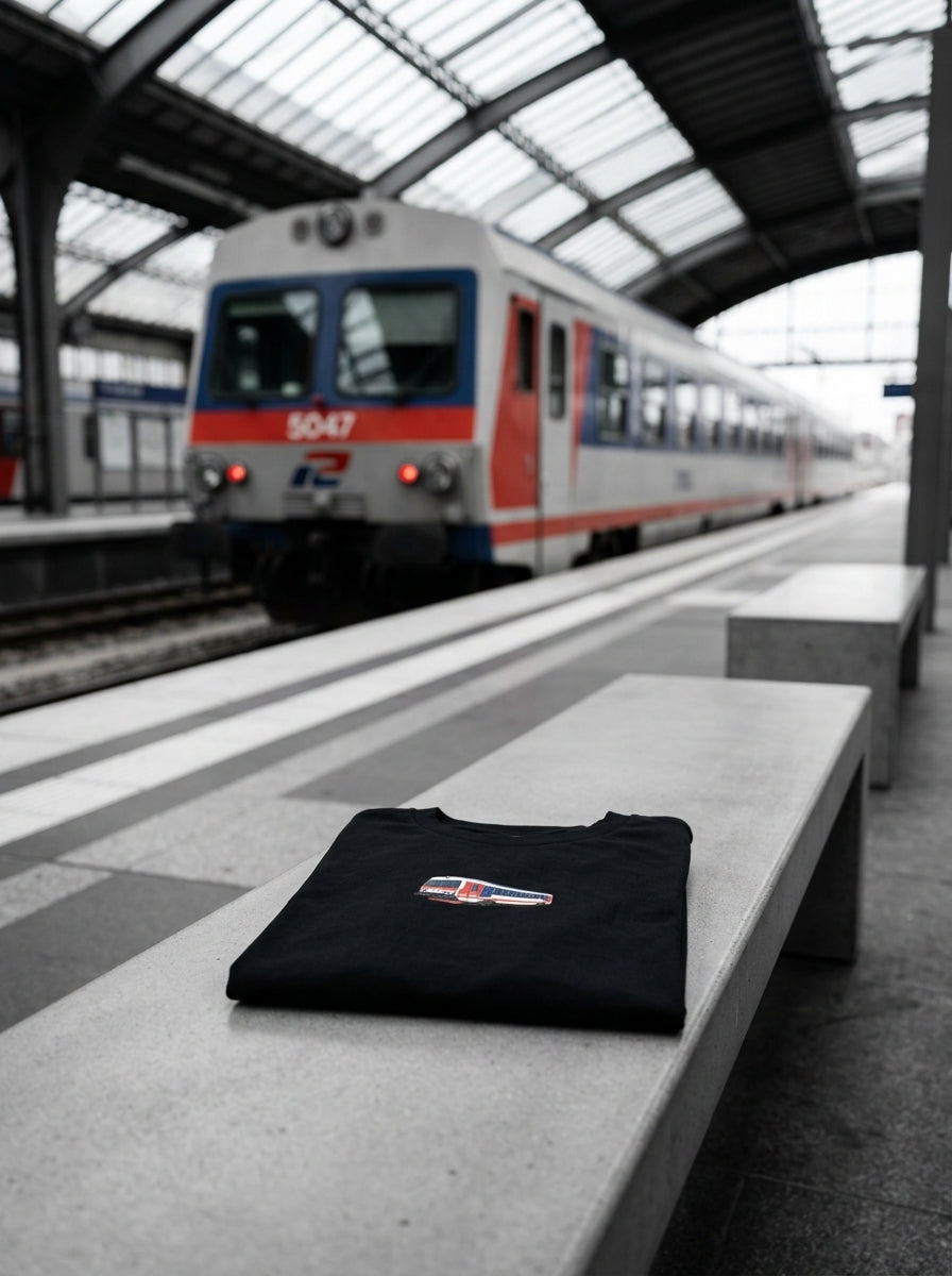 Classic crewneck t-shirt — Modern Station Lifestyle | Generated by Modelize