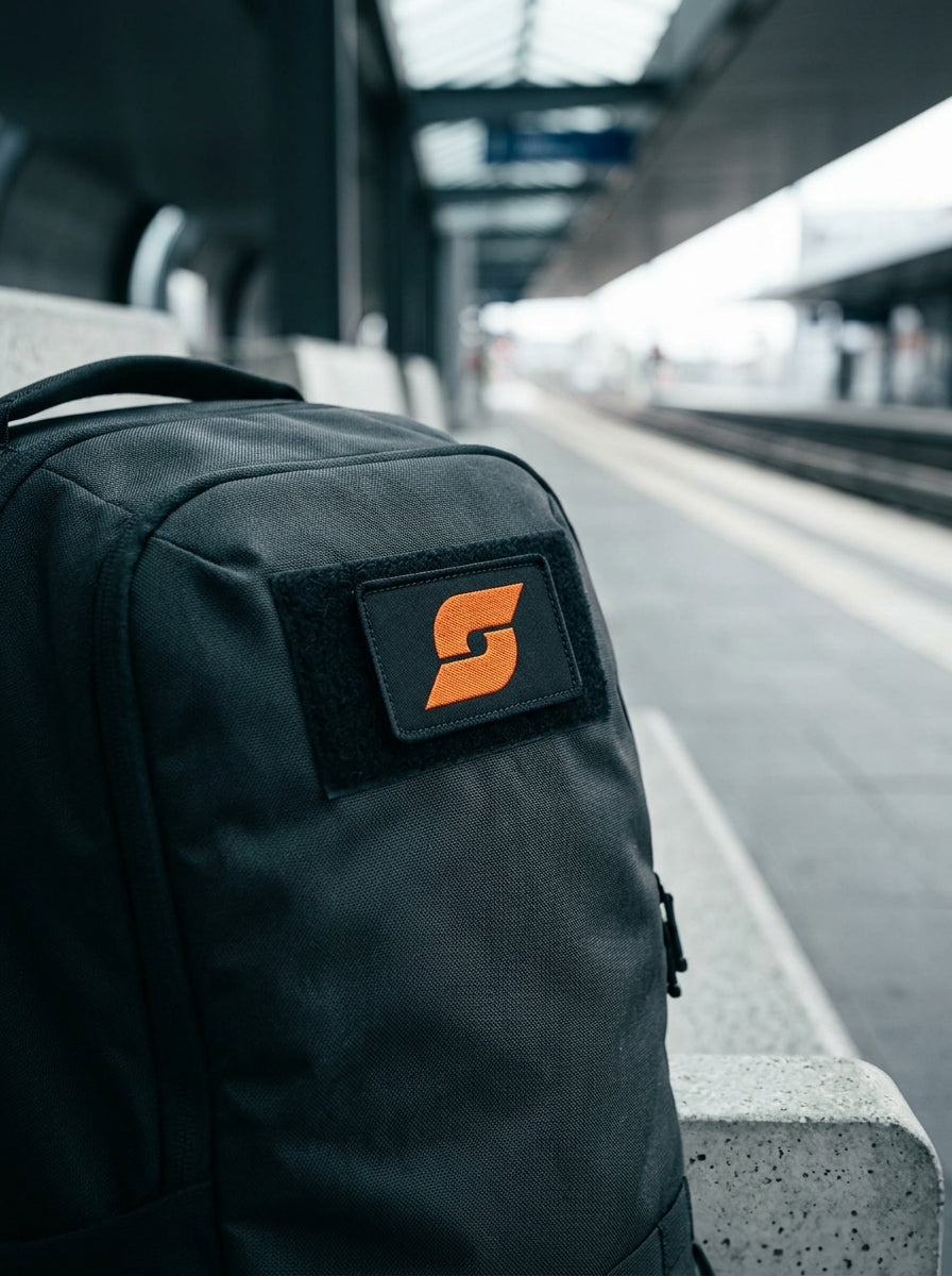 Embroidered Velcro Patch — lifestyle_backpack_station | Generated by Modelize