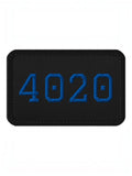 Trainimals 4020 Wiener Klassiker Klett-Patch in Schwarz mit blauer Stickerei aus Twill-Gewebe