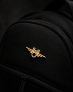 Trainimals goldfarbener Flügelrad-Pin mit "BuB"-Logo, 4 cm Durchmesser, für Bahn-Liebhaber.